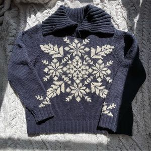 Vintage Eddie Bauer Snowflake Wool Sweater